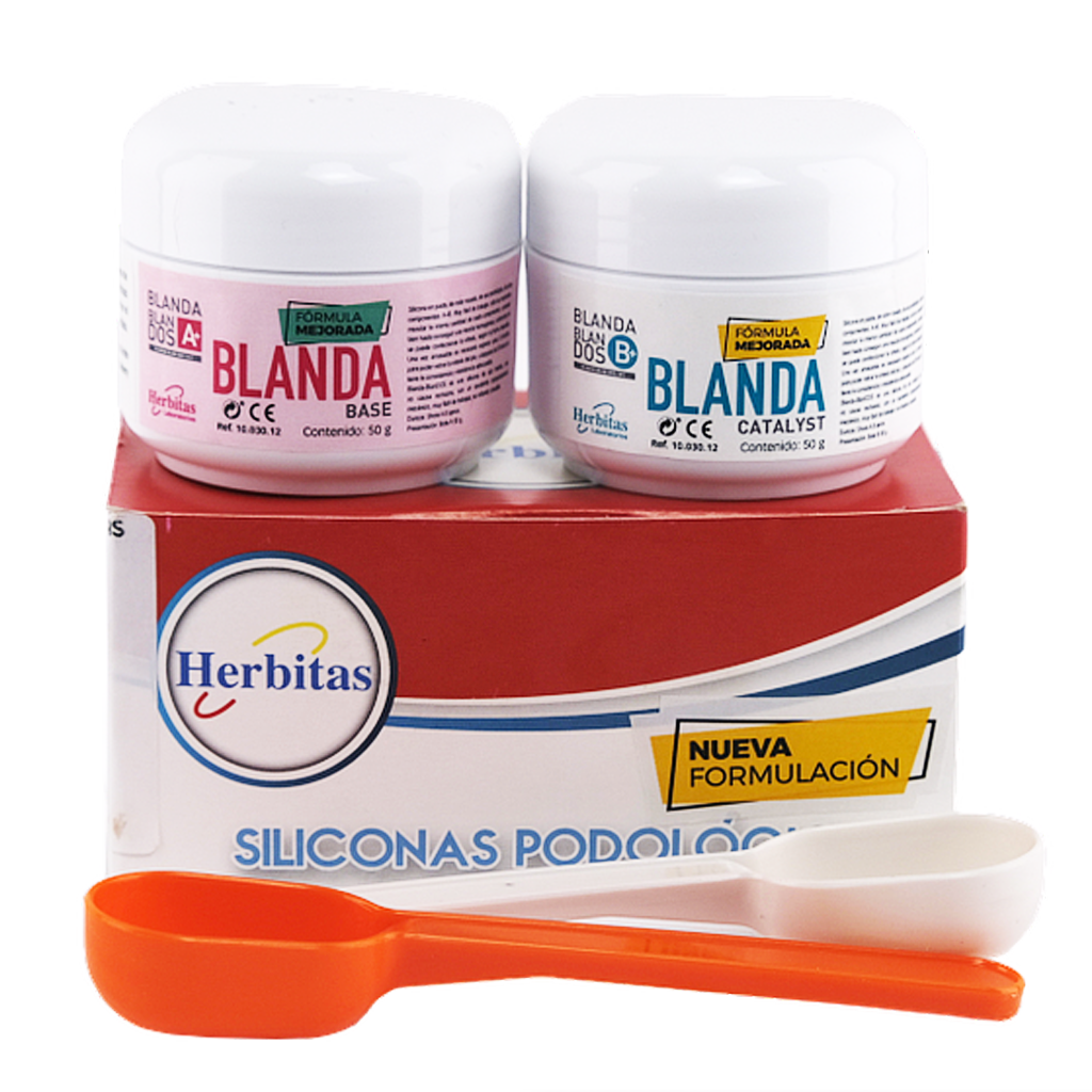 HERBITAS® Silicone souple "Blanda Blandos" A + B Dureté : 8 (3-5) A+B 50 gr Sicasil