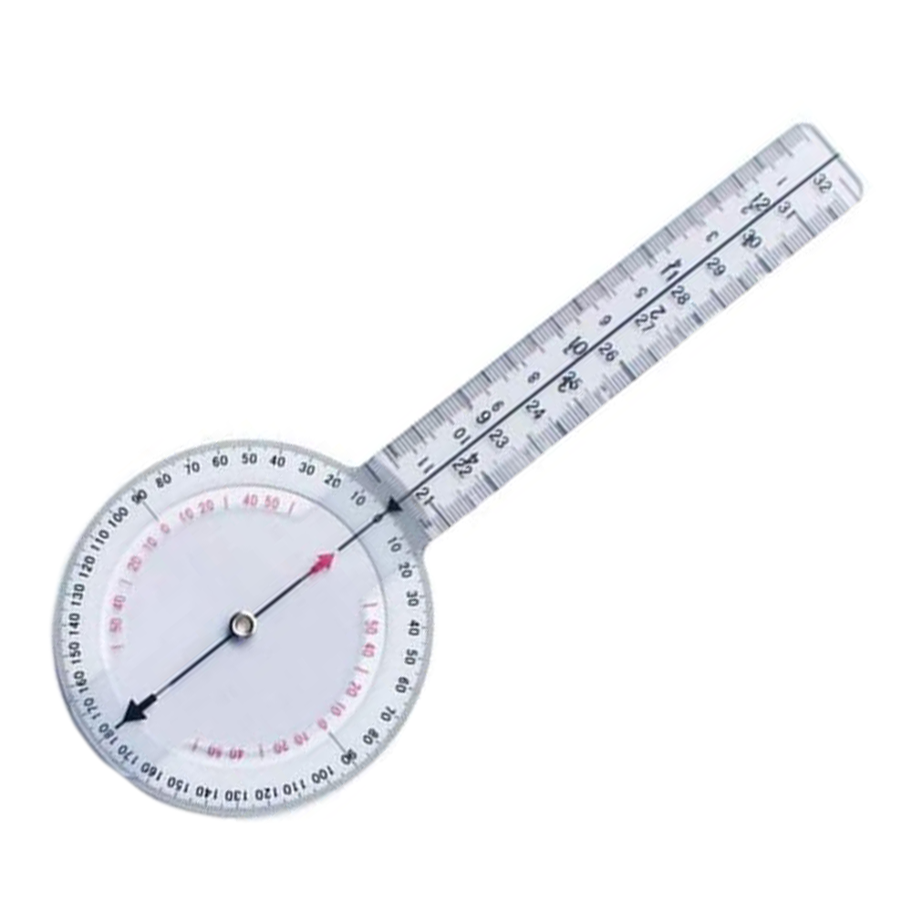 Plastic goniometer-2 scales of 0-180degres 8in